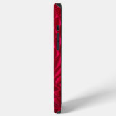 Rot gemustert iPhoneケース (左側面)