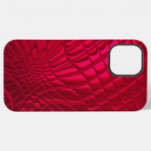 Rot gemustert iPhoneケース (裏面横)