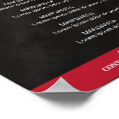 Rot Preislistenのシュワルツ ポスター (角)