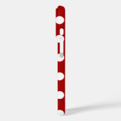 Rot und Weiß Polka Dot Muster, Super Süß, Modern Case-Mate iPhoneケース (裏面 / 左)