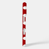 Rot und Weiß Polka Dot Muster, Super Süß, Modern Case-Mate iPhoneケース (裏面 / 右)