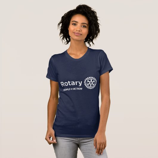Rotarian at Work – ダークカラーTシャツ Tシャツ (正面フル)