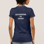 Rotarian at Work – ダークカラーTシャツ Tシャツ (裏面)
