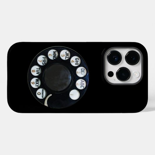 Rotary Phone iPhone 14 Proケース Case-Mate iPhoneケース (裏面 (横))