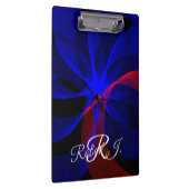 Rotating Blue Accent Geometric Clipboard クリップボード (右)