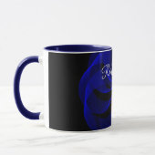 Rotating Blue Accent Geometric Coffee Mug マグカップ (左)