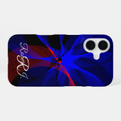 Rotating Blue Accent Geometric iPhone 16 Case 16ケース (裏面横)