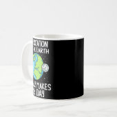 Rotation Of The Earth Makes My Day Funny Science コーヒーマグカップ (正面左)