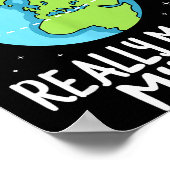 Rotation Of The Earth Makes My Day Funny Science  ポスター (角)