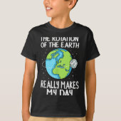 Rotation Of The Earth Makes My Day Funny Science  Tシャツ (正面)