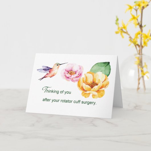 Rotator Cuff Thinking of You Flowers カード (黄色い花)
