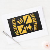 ROTC予備役将校訓練課程 軍事 長方形シール (封筒)