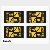 ROTC予備役将校訓練隊軍隊 長方形シール (シート)