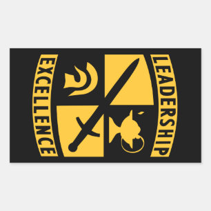 ROTC予備役将校訓練隊軍隊 長方形シール