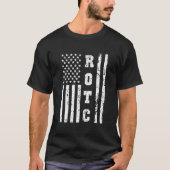 Rotc United States Rot Corps W Us Flag Tシャツ (正面)
