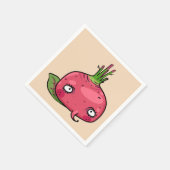 Rote Beete beet スタンダードカクテルナプキン (角)