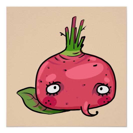 Rote Beete beet ポスター (正面)