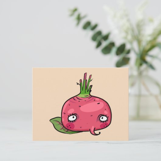 Rote Beete beet ポストカード (スタンド正面)