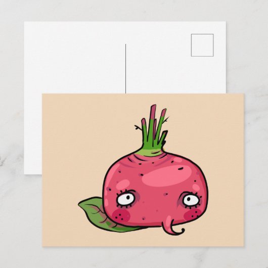Rote Beete beet ポストカード (正面/裏面)
