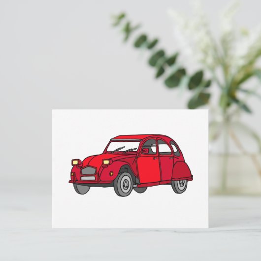 Rote Ente (2CV) ポストカード (スタンド正面)