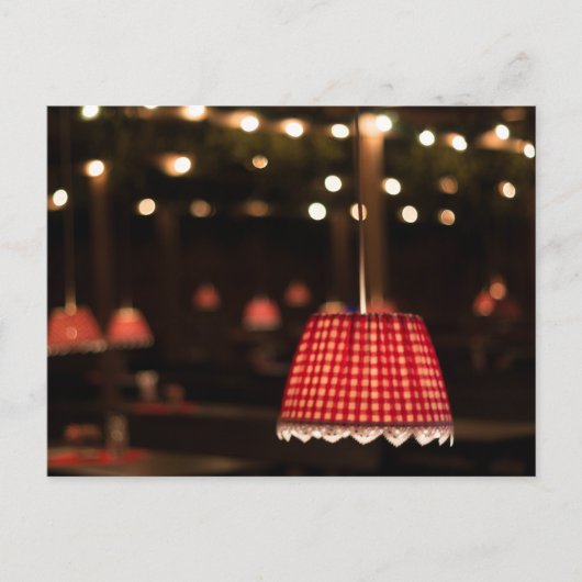 ROTE LAMPENSCHIRME FESTZELT HAAGER HERBSTFEST ポストカード (正面)