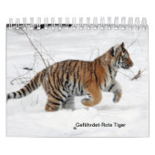 Rote Tiger als Kalender カレンダー (カバー)