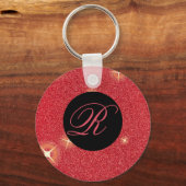 Roter Glanz personalisiert キーホルダー (正面)