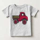 Roter Lastwagen ベビーTシャツ (正面)