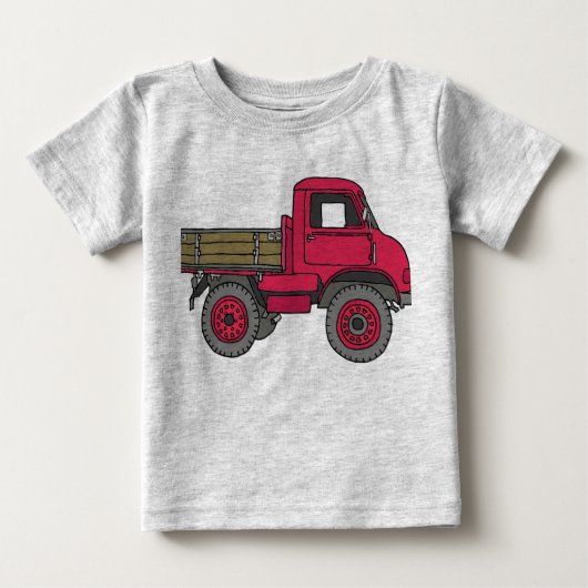 Roter Lastwagen ベビーTシャツ (正面)