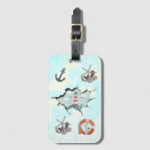 Roter Leuchtturm ラゲッジタグ (正面縦)