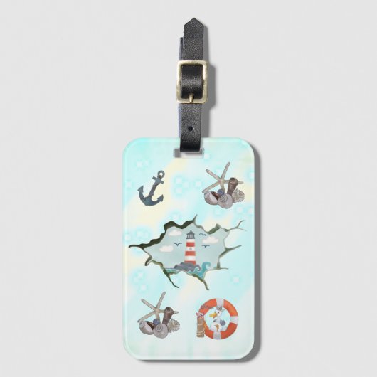 Roter Leuchtturm ラゲッジタグ (正面縦)