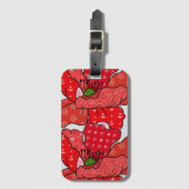 Roter Mustermohn ラゲッジタグ (正面縦)