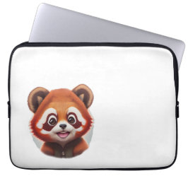 roter Pandakopf / red panda head  ラップトップスリーブ
