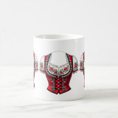 Rotes Dirndl Volksfest Kirchweih Oberteil コーヒーマグカップ (中央)