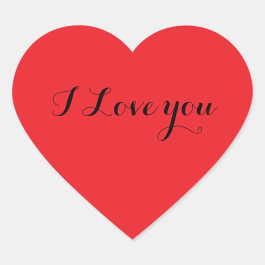 Rotes Herz Aufkleber Vorlage ハートシール (正面)