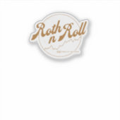 Roth n Roll - 金融ユーモア シール (正面)