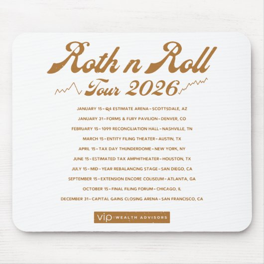 Roth n Roll World Concert Tour Mouse Pad マウスパッド (正面)