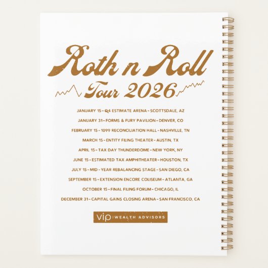 Roth n Roll World Tour プランナー手帳 (裏面)