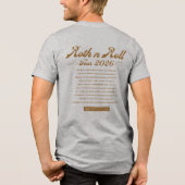 Roth n Roll World Tour Shirt – Finance Humor Tee トライブレンドTシャツ (裏面)