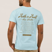 Roth n Roll World Tour Shirt – Finance Humor Tee Tシャツ (裏面)