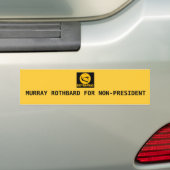 ROTH、NON-PRESIDENTのためのマレーROTHBARD バンパーステッカー (車上)