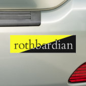 Rothbardian バンパーステッカー (車上)