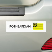 Rothbardian バンパーステッカー (車上)