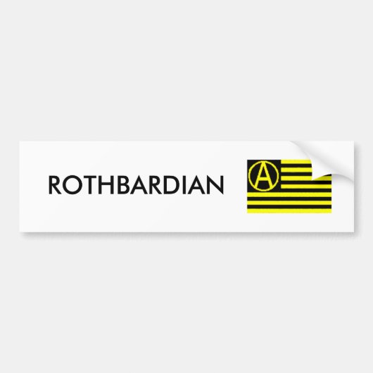 Rothbardian バンパーステッカー (正面)