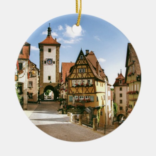 ROTHENBURG、ドイツ セラミックオーナメント (正面)