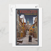 Rothenburg - Markusturmのクリスマス シーズンポストカード (正面/裏面)