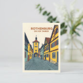 Rothenburg ob der Tauber Vintage ポストカード (スタンド正面)