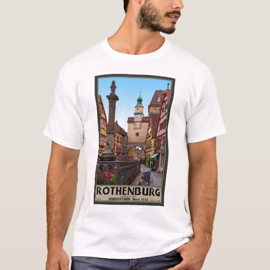 Rothenburg od Tauber - Markusturm Tシャツ (正面)