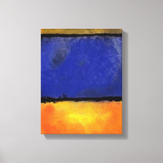 RothkoまたはPollock v1不明 キャンバスプリント (正面)