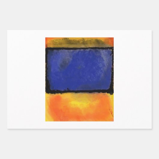 RothkoまたはPollock v1不明 ラッピングペーパーシート (正面)